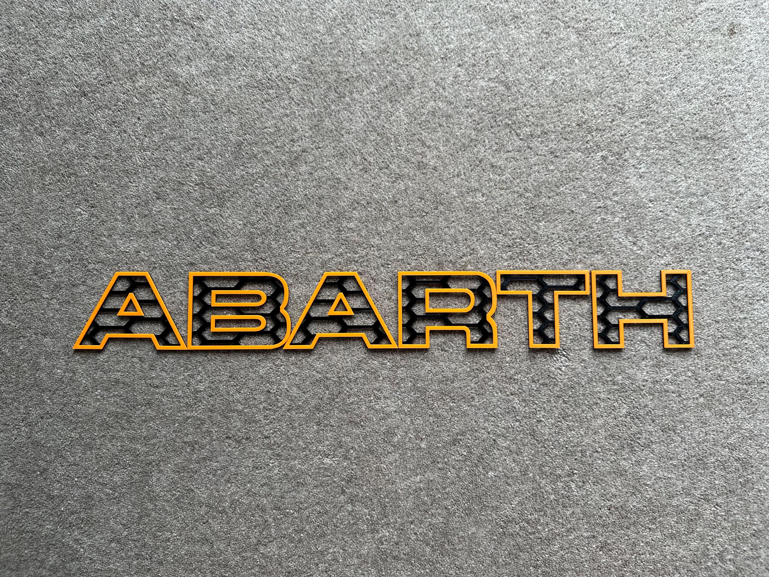ABARTH595695 洋書 ABARTH595695 洋書 Patterned Abarth Grille Letters - Etsy