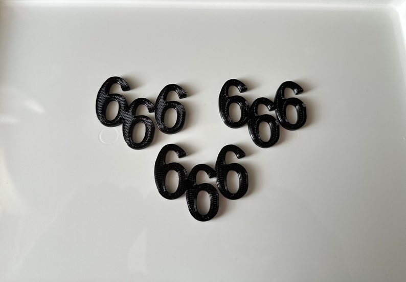 3x 666 Side Badges - Etsy