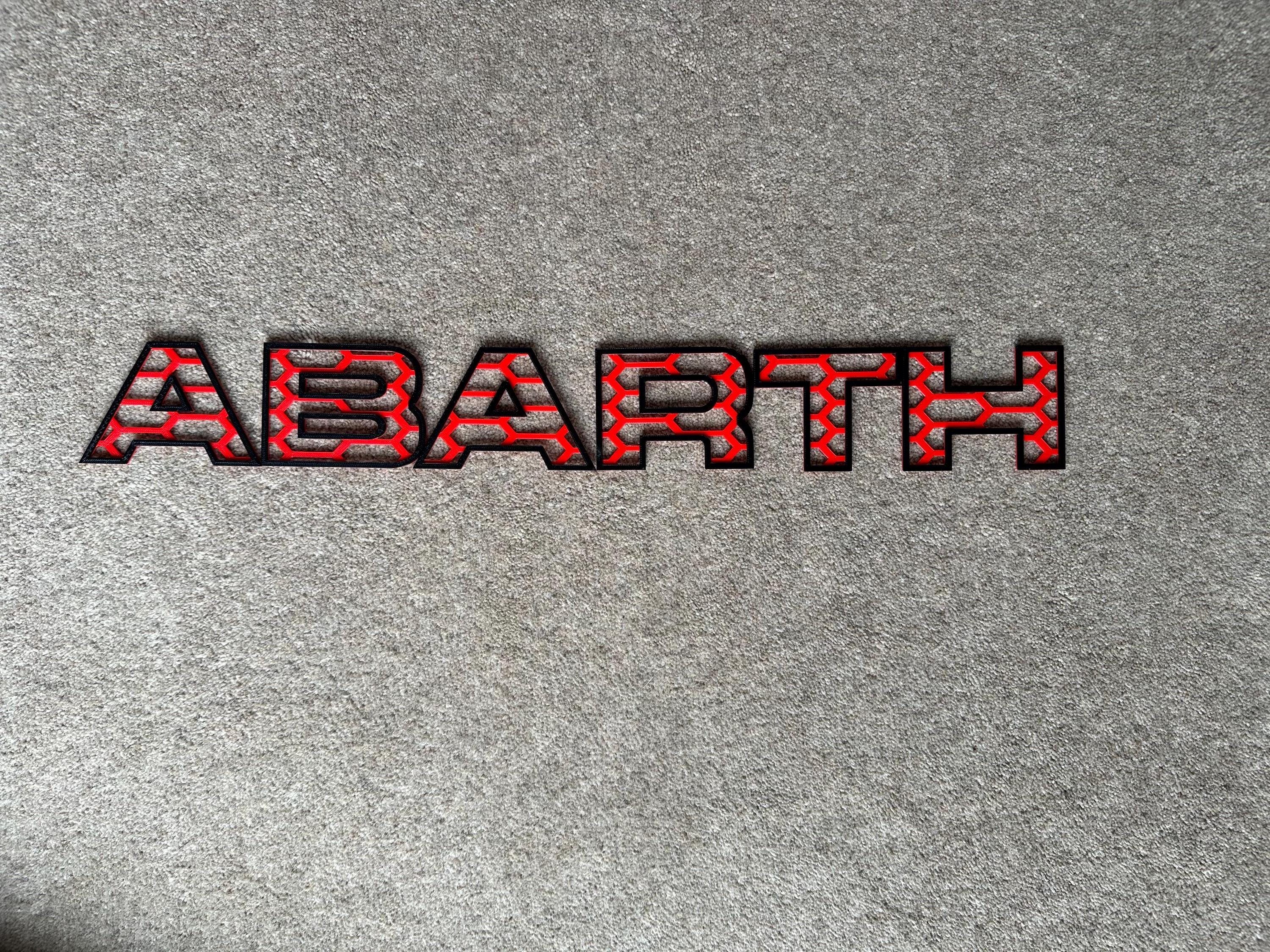 Patterned Abarth Grille Letters - Etsy