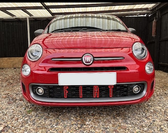 Fiat outline grille letters