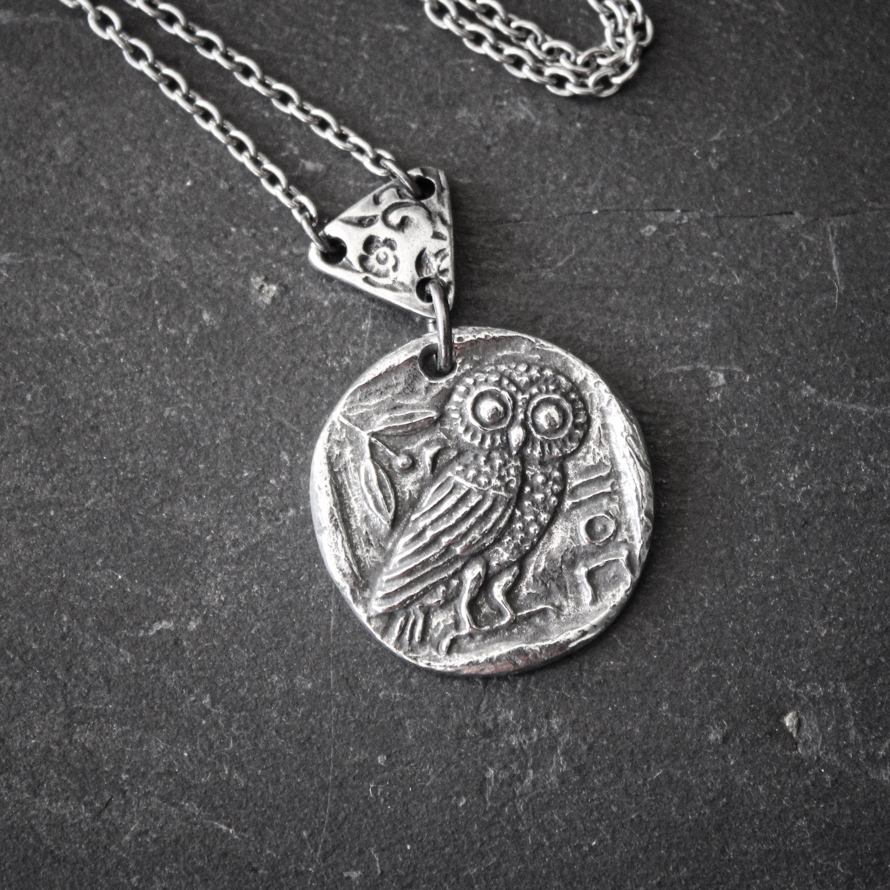 Athena 2024 owl pendant