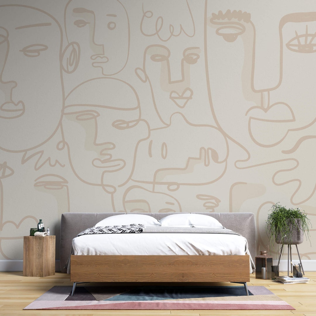 Minimalist Line Art Modern Minimalist Abstract Wallpaper Alcohol Ink