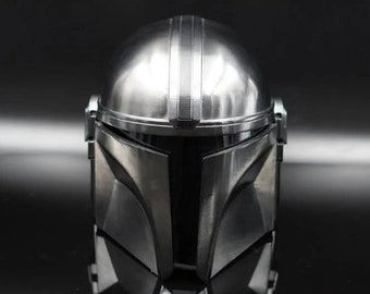 Star War Handmade Mandalorian Helmet | Mandalorian - Star Wars Cosplay Helmet With Inner Leather | Cosplay Prop Movie Helmet