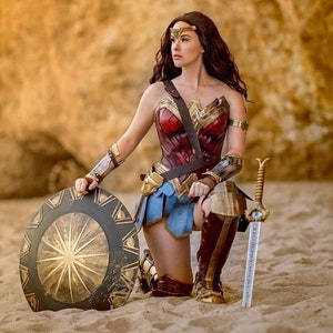 The Wonder Women Shield, Prop Replica Roleplay And Cosplay Shield, Authentic Wonder Women inspired Warior Shield, Mother Day Gift For Women image 5