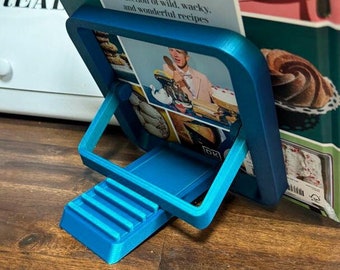 Foldable Cook Book Stand for Cookbooks – Easy Storage -  Versatile and Adjustable Reading Accessory