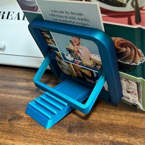 Foldable Cook Book Stand for Cookbooks – Easy Storage -  Versatile and Adjustable Reading Accessory