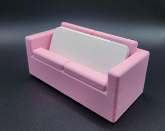 Miniature Sofa Business Card Holder: Quirky Desk Decor
