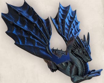 Soporte para libros con diseño de dragón impreso en 3D: un soporte para tableta mítico