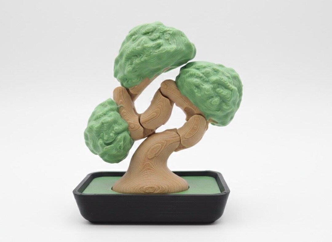 Fidget Tree Collapsible Bonsai Tree Tangle Fidget With Pot Holder | Quiet Sensory Toy ...