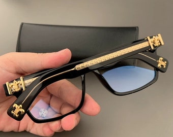 Montura de titanio puro ultraligera, antimiopía con luz azul, monturas de gafas para hombres y mujeres, gafas de moda 00200