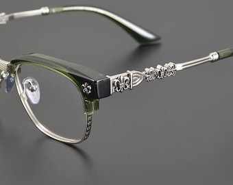 Ultra-light pure titanium frame anti-blue light anti-myopia, Glasses frames men and women, Fashion glasses 00300