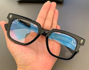 Montatura ultraleggera in puro titanio anti-luce blu anti-miopia, Montature per occhiali uomo e donna, Occhiali moda 210