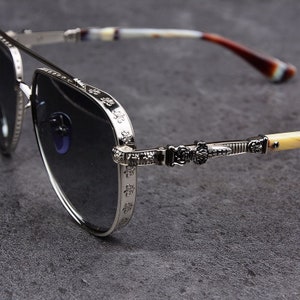 Pure titanium frame sunglasses, men's and women's sunglasses, fashion sunglasses, sunglass for men and women, 002