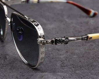 Pure titanium frame sunglasses, men's and women's sunglasses, fashion sunglasses, sunglass for men and women, 002