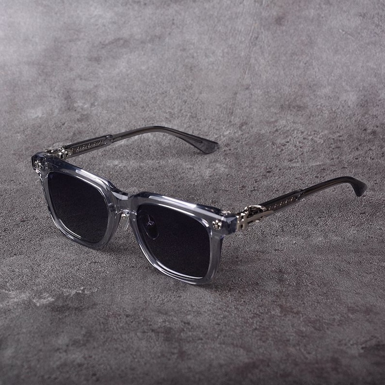 Pure titanium frame sunglasses, Men's and women's sunglasses, Fashion sunglasses, Sunglass for men and women, 0037 Grey