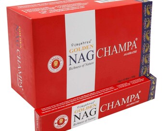Vijayshree Golden Nag Champa Incense Sticks 15gm x 12boxe 180Gram Free Shipping