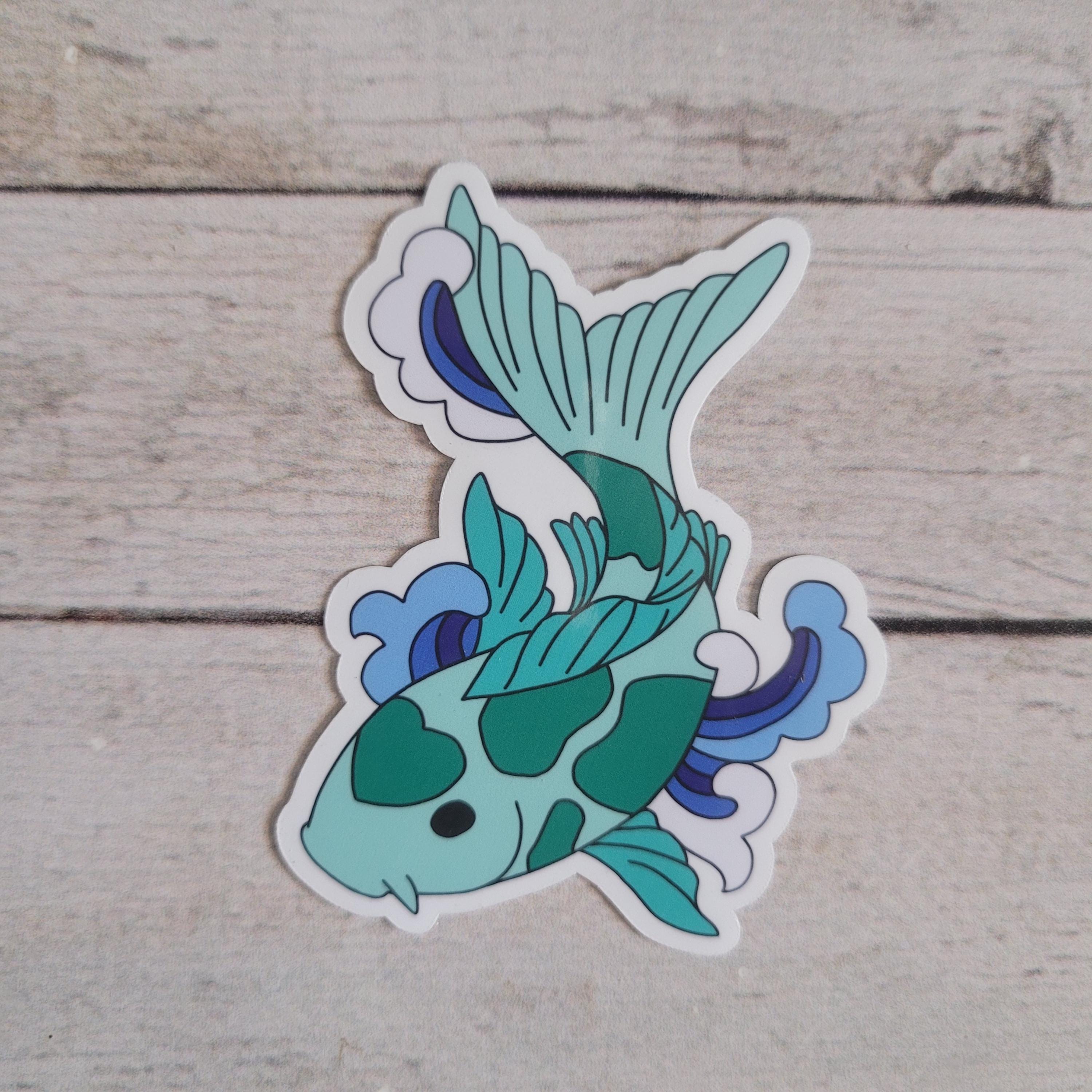 Pride Koi Fish Sticker: LGBTQ+ Rainbow Vinyl Decal - Etsy