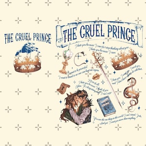 The Cruel Prince PNG, Jude And Cardan Png, The Cruel Prince Fan Merch, Folk Of The Air Png, Cruel Royalty Png, Book Lover Gift Png, Bookish