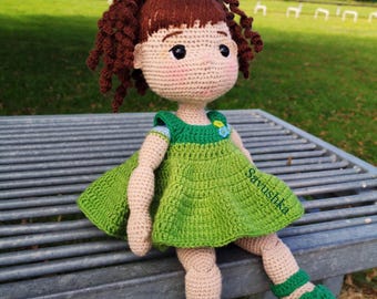 Modèle de poupée au crochet amigurumi poupée Marie (tutoriel fichier PDF)
