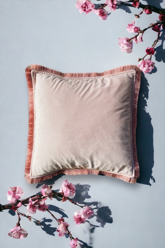 Powder pink cushions hotsell