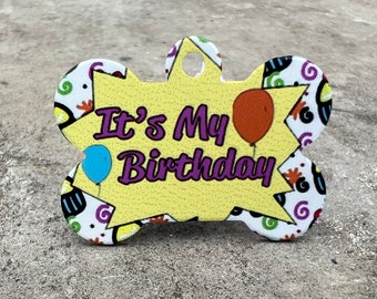 Birthday Pet ID Tag