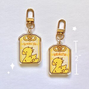 Minion Omamori Epoxy Keychain Stickers | Fat Cat Shiba Chocobo ...