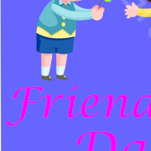 Cute Printable Friendship Day Card - Etsy