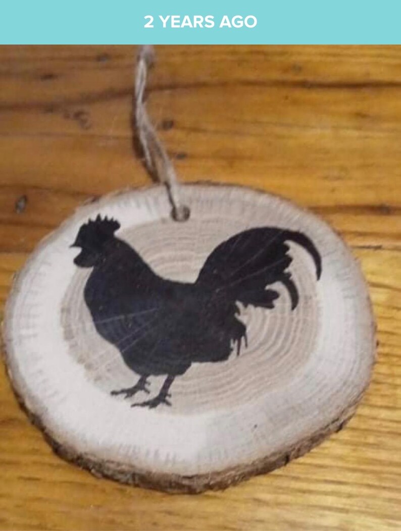 Rooster String Wooden Rooster Ornament - Etsy