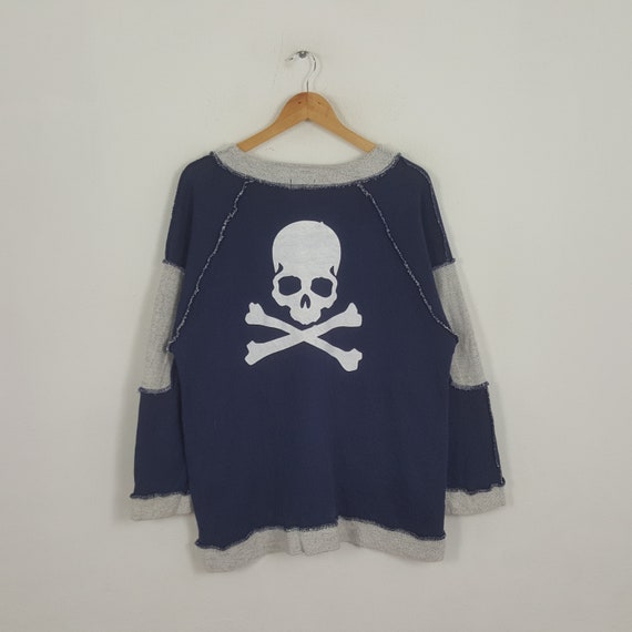 Vintage Skulls Japanese Brand Custom Art Sweatshi… - image 1