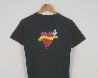 Vintage Anna Sui American Designer Love Art Tshirt