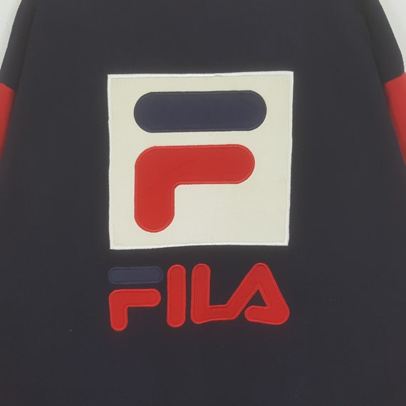 Vintage Fila Italian Sport Style Big Logo Sweatsh… - image 2
