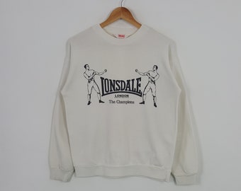 Vintage 80s Lonsdale London Crewneck Sweatshirt Big Logo Vintage 80s Lonsdale London Crewneck Sweatshirt Big Logo