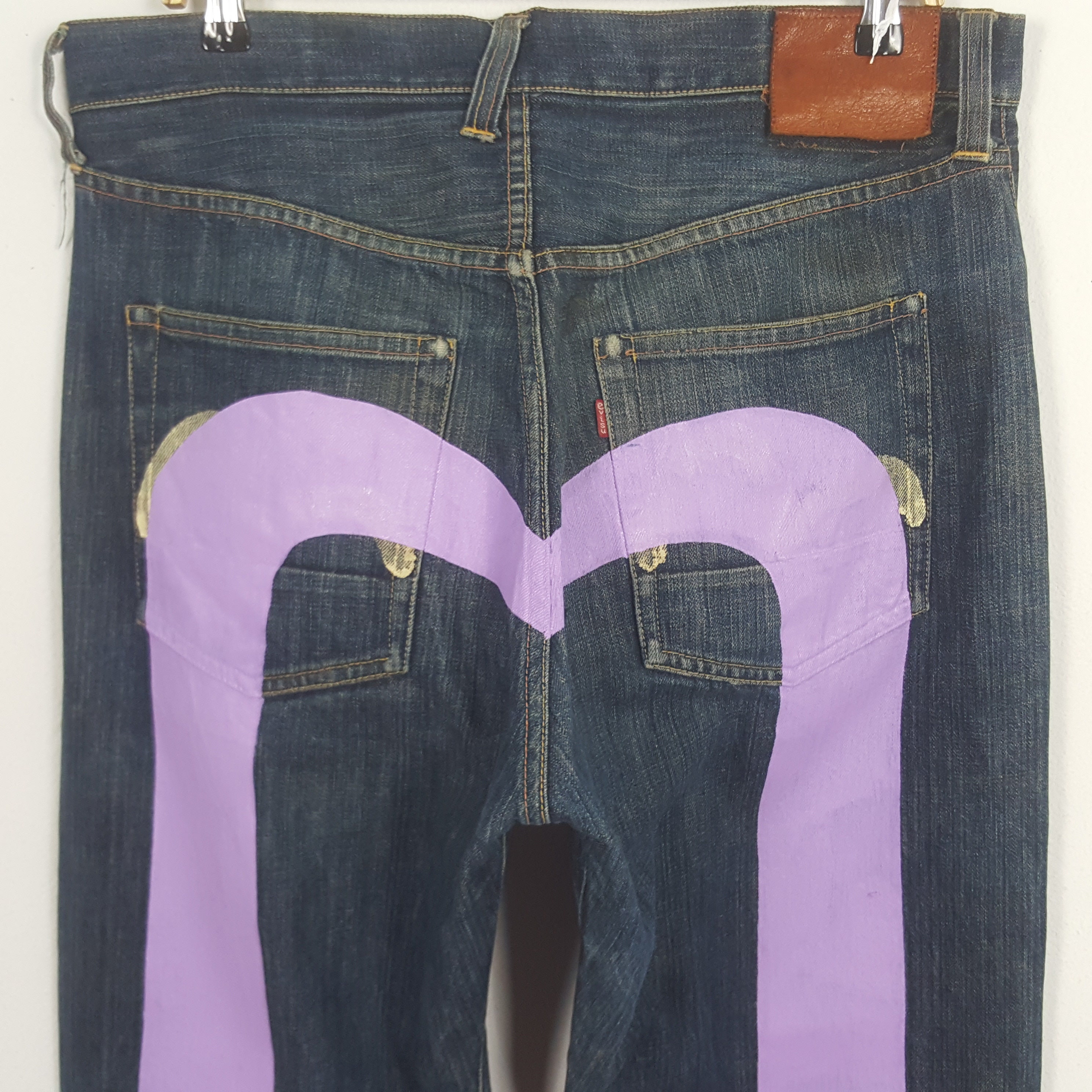 Vintage Evisu Japan Custom Daicock Design Denim Jeans photo