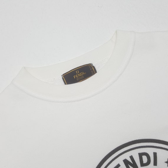 Vintage FENDI Italian Designer Brand Sweatshirt - image 4