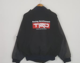 Vintage TRD Racing Development Toyota Team Custom Art Bombers Jacket