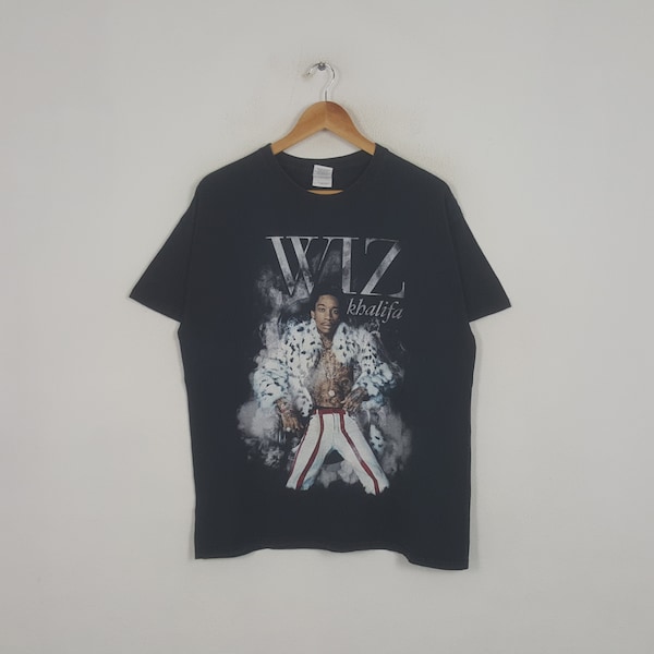 Vintage Wiz Khalifa American Rapper Hip-hop Graphic Tshirt