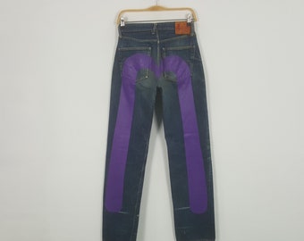 Vintage Evis japanische Marke Daicock Custom Art Denim Jeans