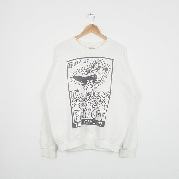 Blanc écru - Sweat-shirt à capuche à imprimé graphique Keith