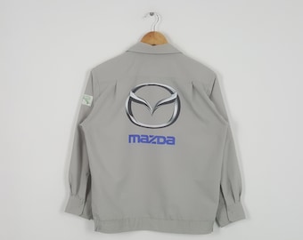 Chaqueta de arte personalizada del equipo de rally japonés Mazda vintage