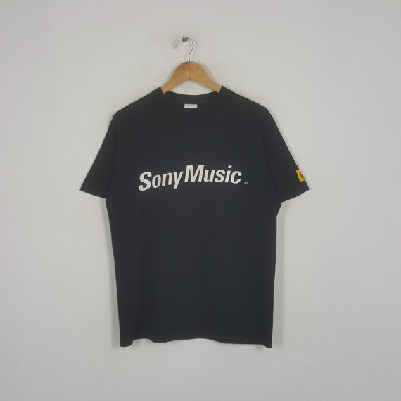 Buy Vintage Sony Music Japanese Electronic Brand Tshirt Online in 