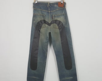 Vintage Evisu Japanese Brand Daicock Custom Art Denim Jeans