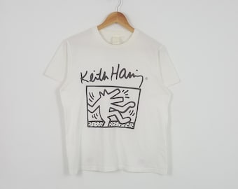 Vintage Keith Haring American Pop Art Design Tshirt