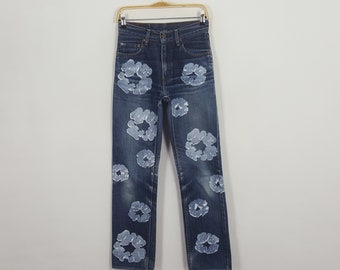 Levi's Japan Custom Art Denim Tears Style Denim Jeans