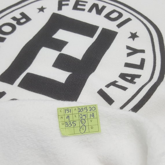 Vintage FENDI Italian Designer Brand Sweatshirt - image 6