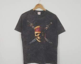 Vintage Pirates Of The Caribbean American Movie Tshirt