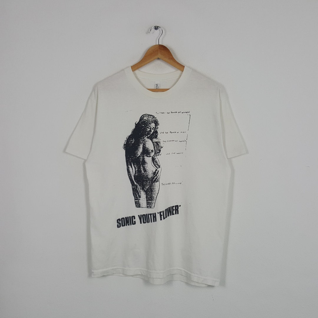 高感度ショップで2023年売れたブランド Youth Sonic Vintage Flower Etsy - Tshirt ミュージシャン