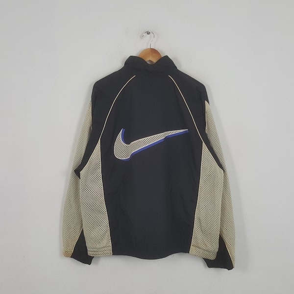 Vintage Nike Big Swoosh Sportswear Style Windbreaker Jacket