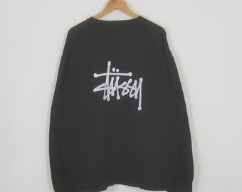 Sweat-shirt vintage Stussy Streetwear avec gros logo