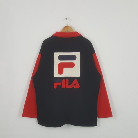 Vintage Fila Italian Sport Style Big Logo Sweatsh… - image 1