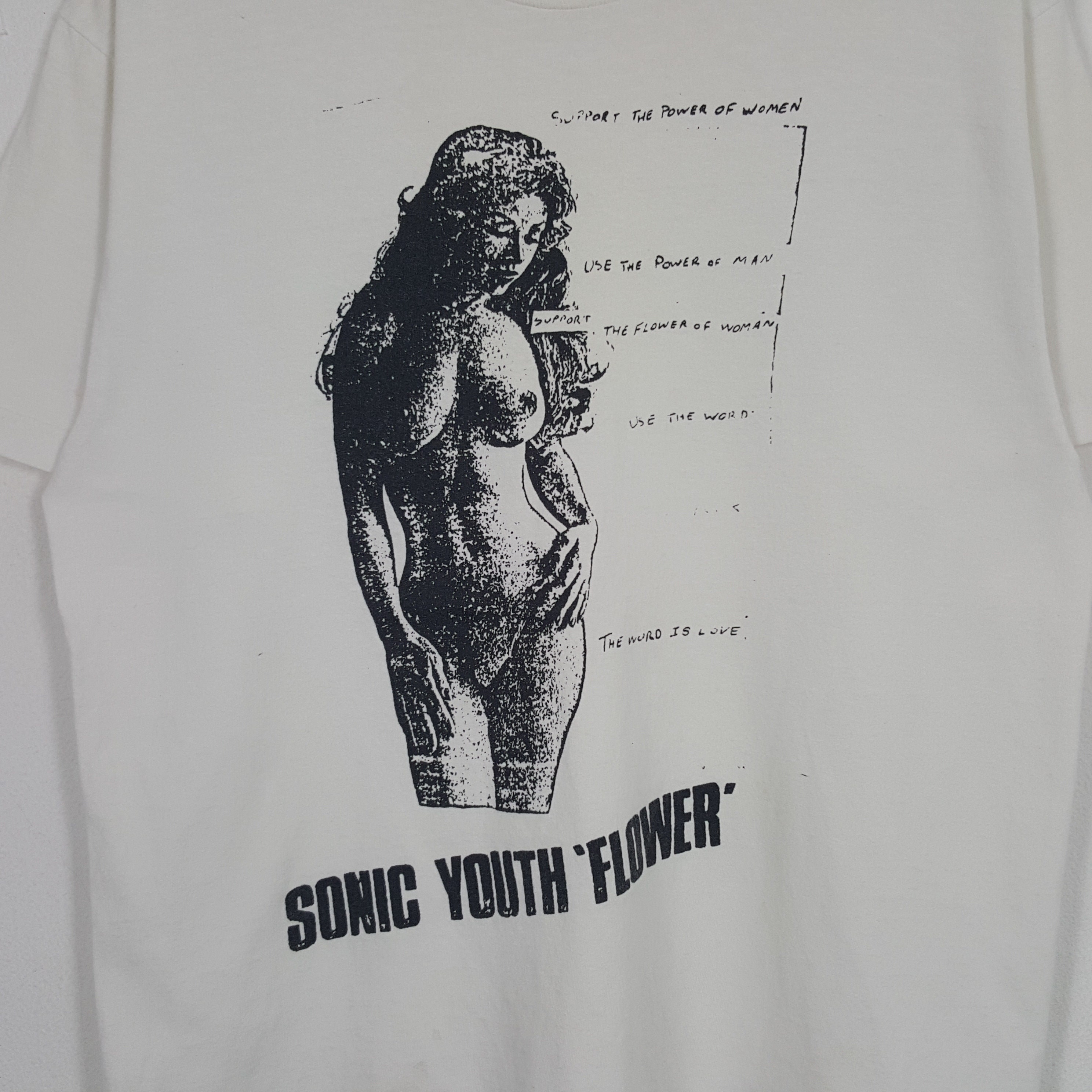 Vintage Sonic Youth Flower Tshirt - Etsy